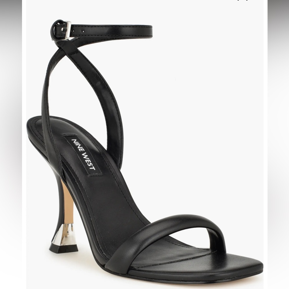Nine West Black Nyra Ankle Strap Sandals